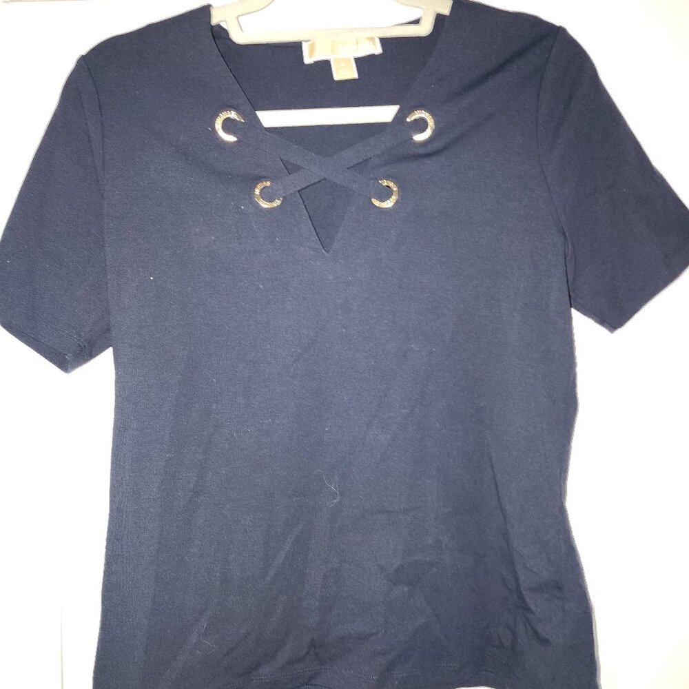 MICHAEL KORS DETAILED GROMMET TEE